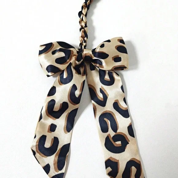 New leopard print 💼bow  bag purse charm - Picture 4 of 6